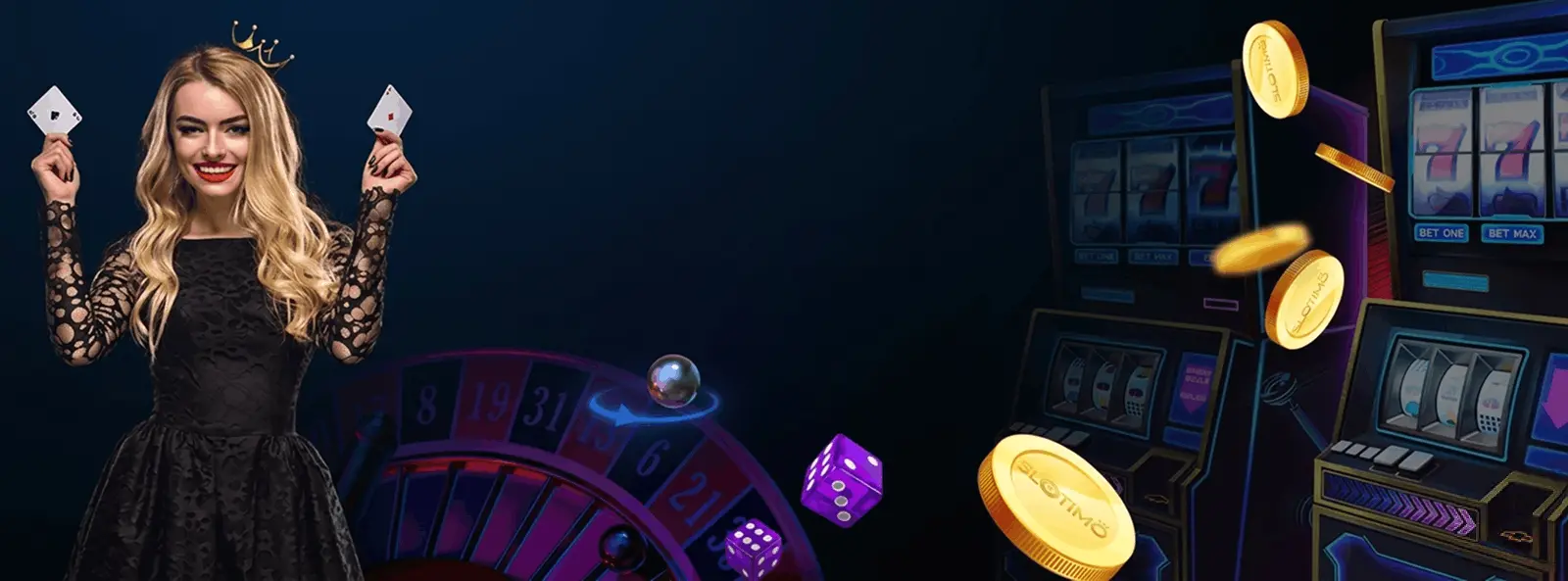 Slotimo — 4-in-1 Casino-Willkommenspaket bis zu 1.000 € + 150 Freispiele